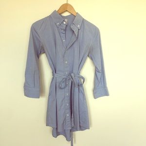 American Apparel Tunic Shirtdress w/Pockets Blue